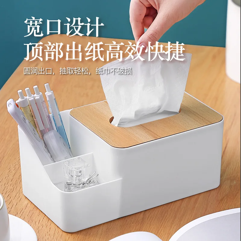 Wet Tissue Case Fashionable Wood Cover Napkin Holder For Table Accessory Storage Box Baby Wipes Handkerchiefs Organizer Desk TV