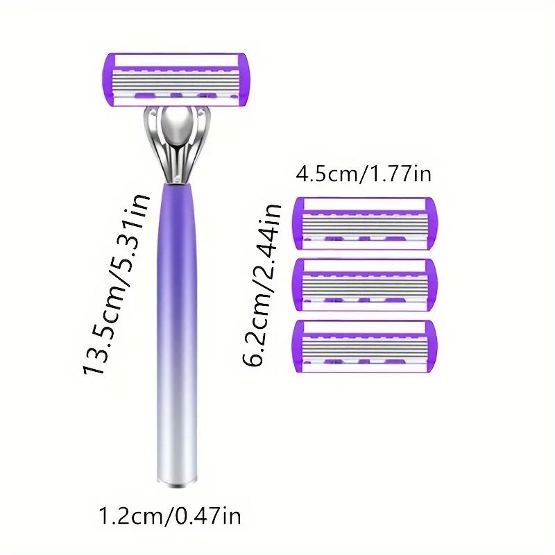 Razor for women 6-Layer blade leg hair underarm shaving knife 6-layer blades razor cross-border spot manual razor Leg shaver