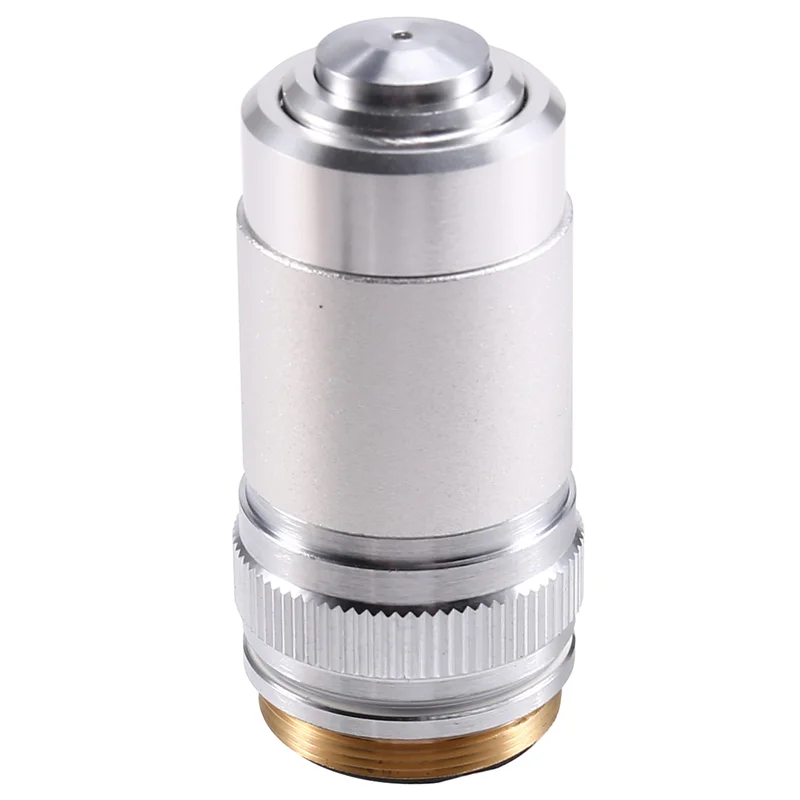 100X Conjugate Distance 195 Achromatic Objectives Biological Microscope Objective Lens