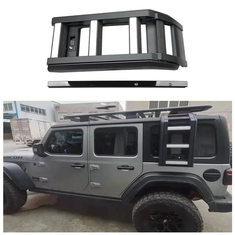 

For Jeep Wrangler High Quality Car Aluminum Alloy Special Foldable Liftable Roof Ladder