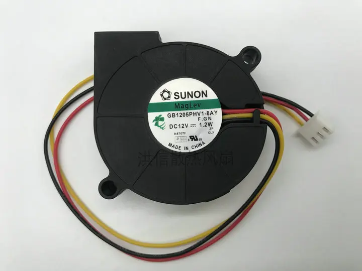 

Freight free original SUNON 5015 GB1205PHV1-8AY DC12V 1.2W silent turbine fan