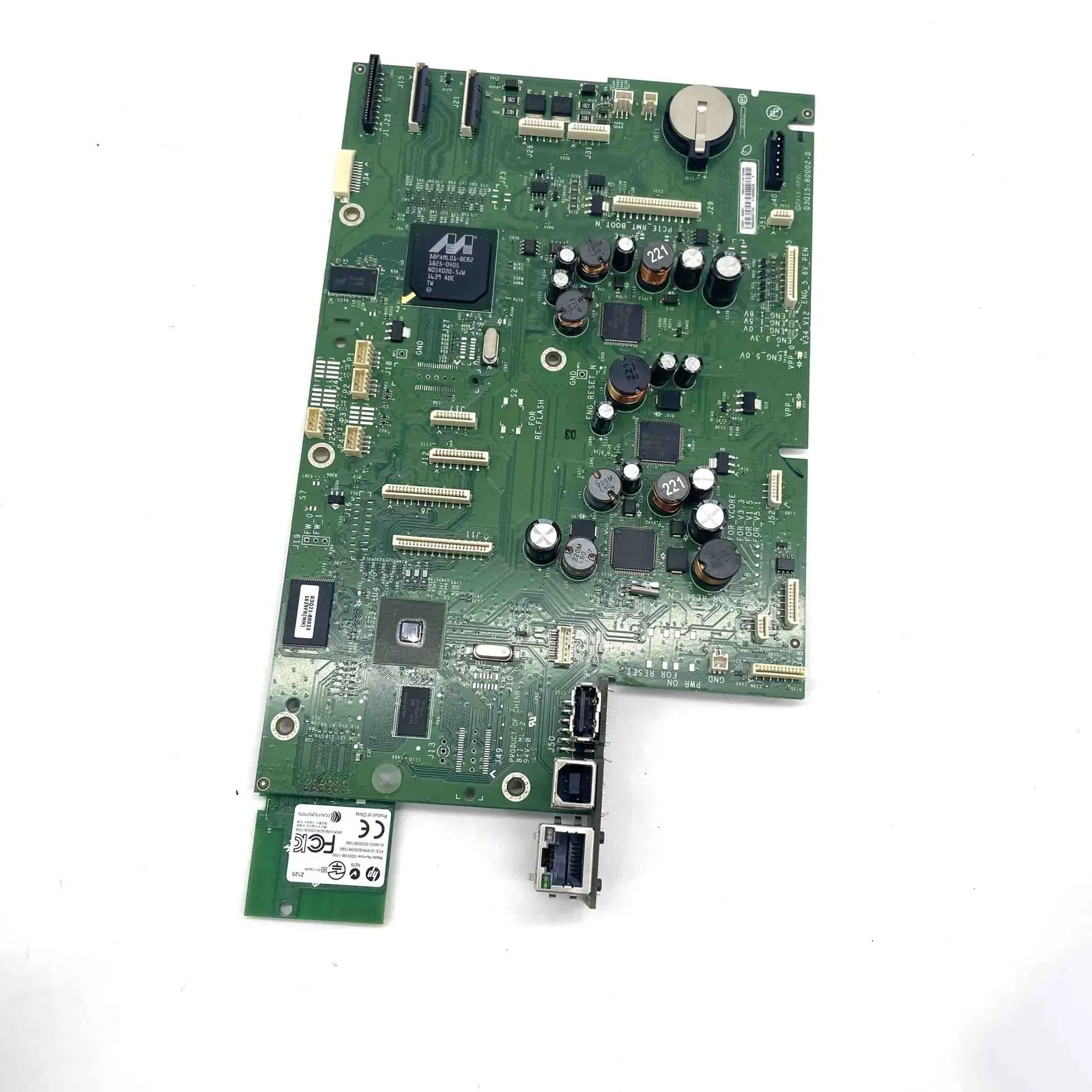 

Printer Parts Pro 577DW Formatter Main Board D3Q21-60001 Fits For HP Pagewide network port USB