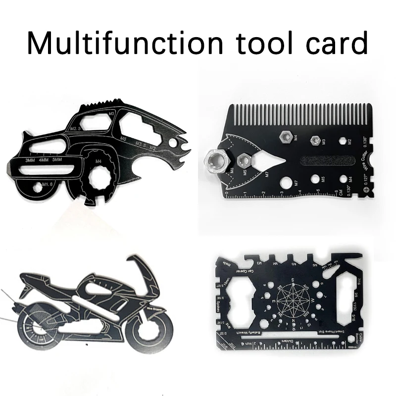 46 in 1 multi-tool card EDC Stainless steel portable Mini Keychain bottle opener Camping outdoor survival tool