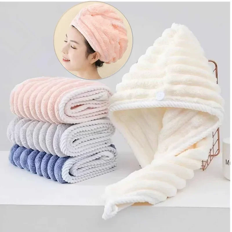 Dry Hair Cap for Women Thickened and Super Absorbent Headscarf for Wiping Hair Quick Drying Cap Dry Hair Towel