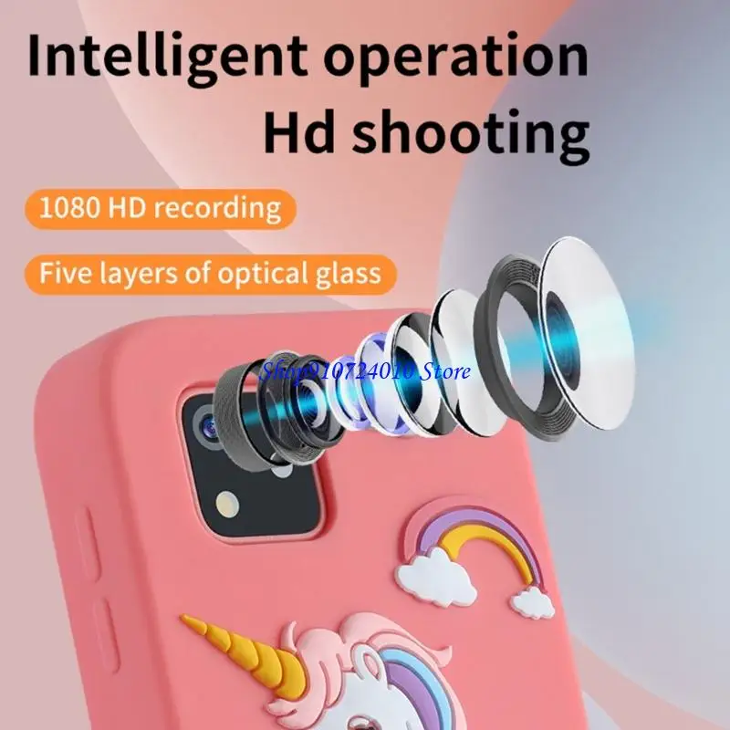 77HD ABS Safe Kids Digitale camera Screentouch Operatie batterij Telefoon speelgoed voor verjaardagsfeestjes kinderen