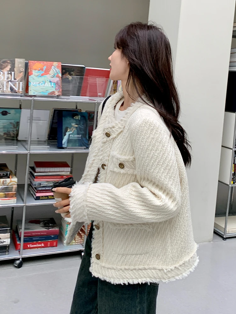 

Women's Fashion Elegant Formal Jacket for Woman Korean Professional Loose Coat Female Sweet Style Short Tops Outerwear Spring