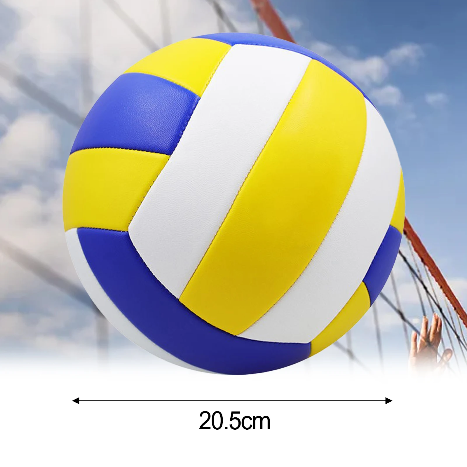 Vôlei de Competição Profissional PVC, Tamanho 5 Bola para a Praia, Ao Ar Livre, Indoor, Esportes, Bolas de Treinamento, Novo, 2024, No.5