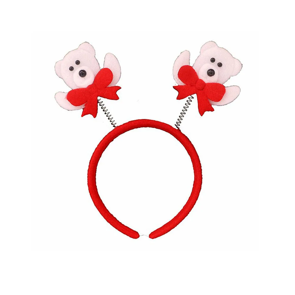 

4Pcs Christmas Costume Headbands Photo Prop Party Supplies Non Fading Durable Decoration for Festive Events Christmas Hair Hoop