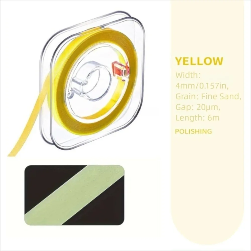 

Portable Dental Polishing Strips Multifunctional 20/30/50um Colored Rolled Molar Strips Tooth Interdental Sanding Surface