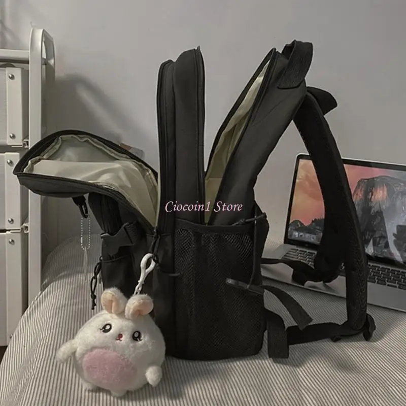 대학 십대 청소년을위한 귀여운 펜던트 나일론 학교 가방과 Y1ub 배낭