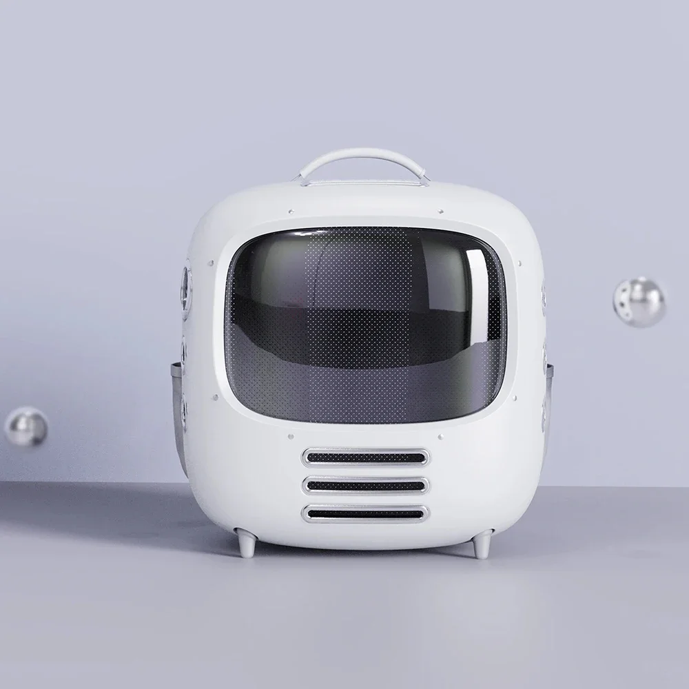 

z Colorful Ventilation System Pet Backpack Carrier Built-in Light Smart Pet Carrier with Large Space