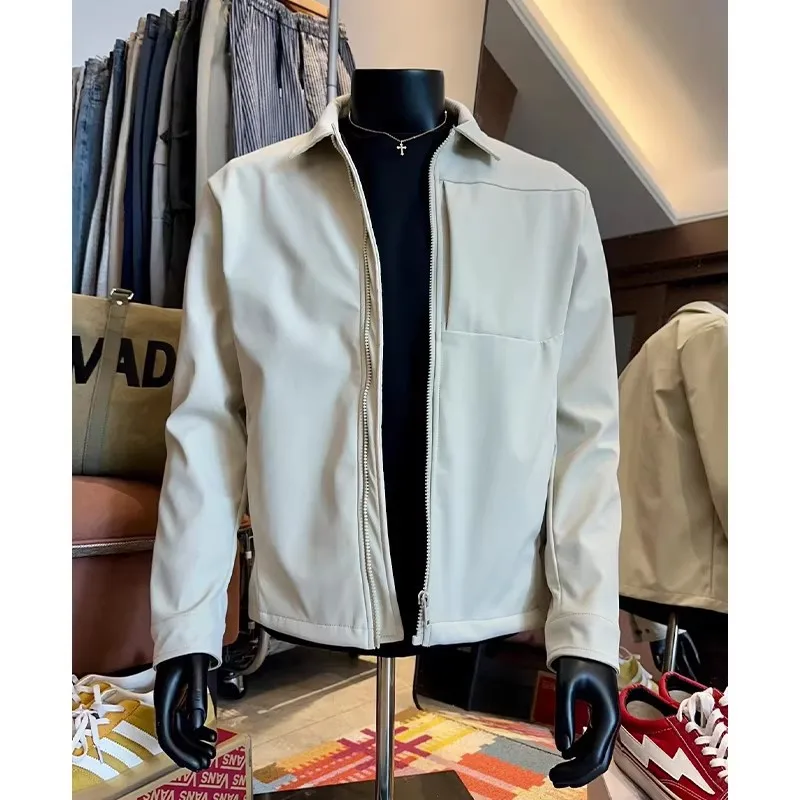 Front Shoulder Jacket for Men, Autumn and Spring, Stylish and High-end Coat