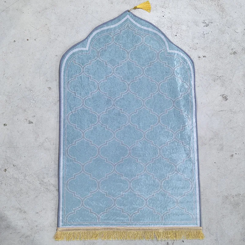 YFY  Living Room Prayer Thickened Prayer Gold Diamond Fleece Floor Mat Special Shaped Printing Thick Mat Carpet