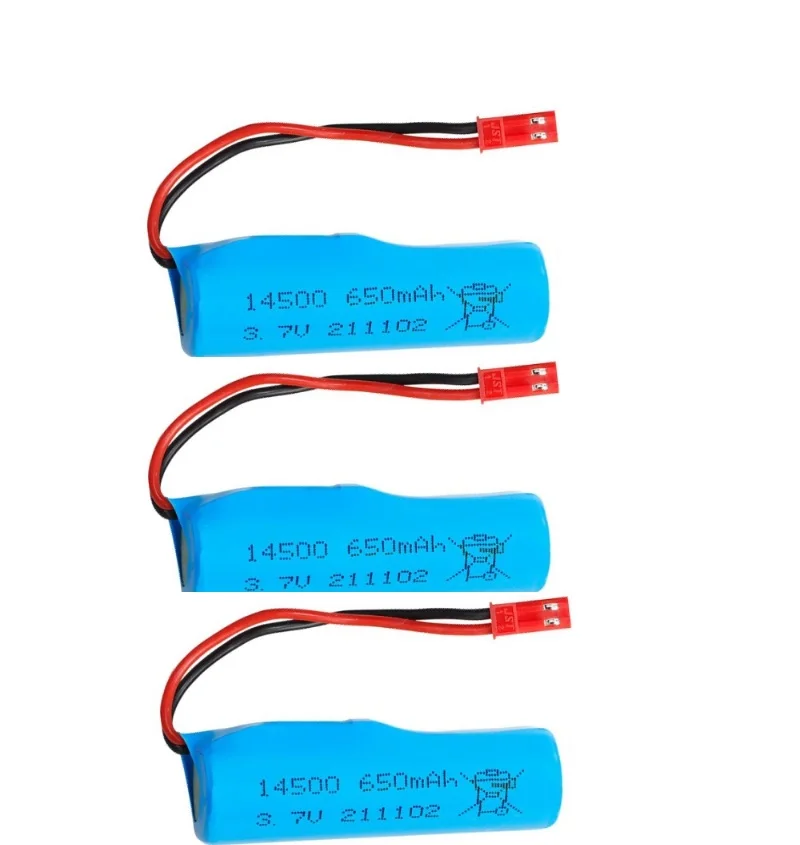 Wtyczka JST 3.7V 650mAh Li-ion Battery10C 14500/3.7V ładowarka do R/C Stunt wywrotki samochodu/R/C 4WD Twist-pustyni samochodów R/C wspinaczka