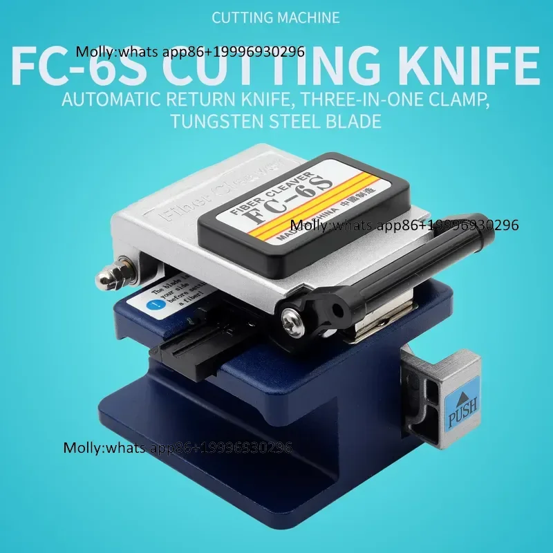 FTTH Cable Stripping Tool 12 Pcs/Set Fiber Optic FC-6S Cleaver and Wire Stripper Waterproof Cloth Bag Kit