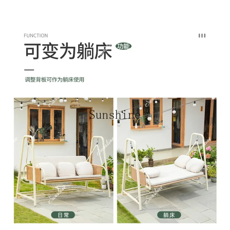 Outdoor courtyard swing leisure rocking chair indoor balcony household hanging chair FT
