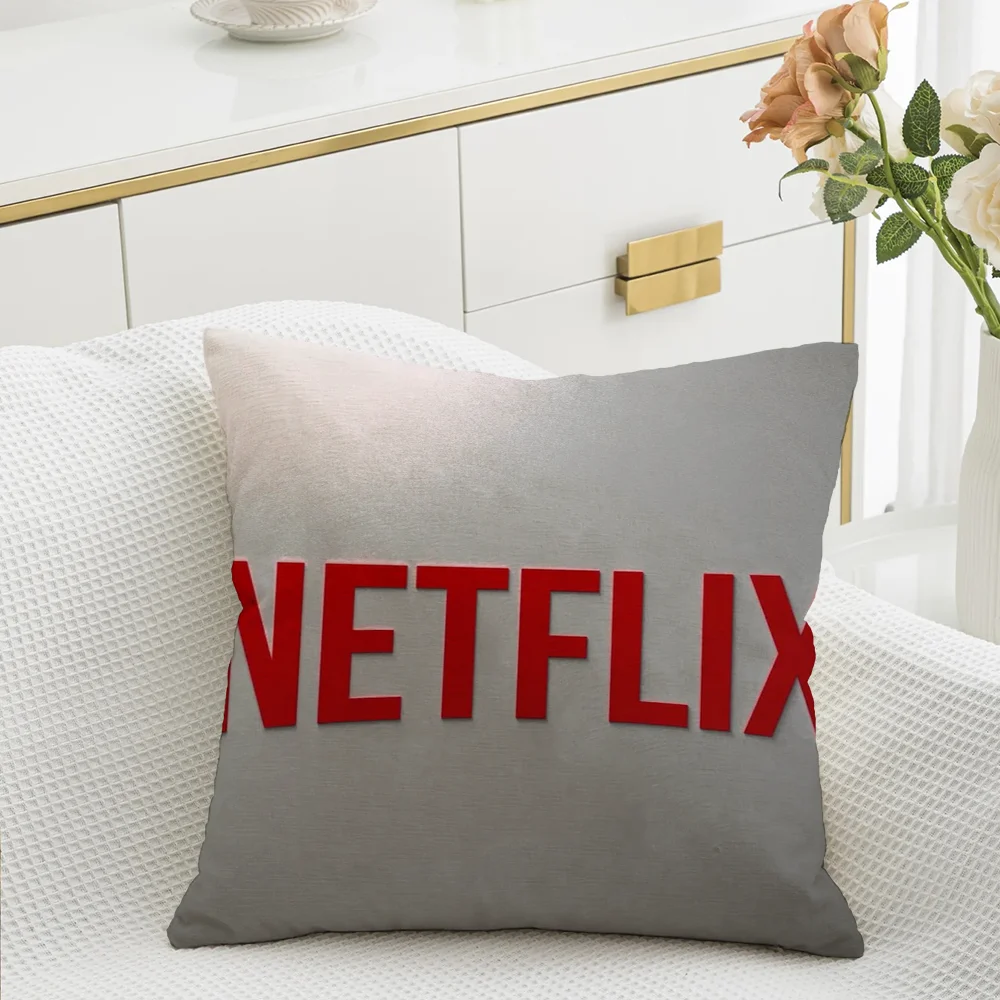 Throw Pillow Covers Netflix Decorative Pillows for Sofa Cushions Cover Personalized Gifts Luxury Living Room Decoration Home