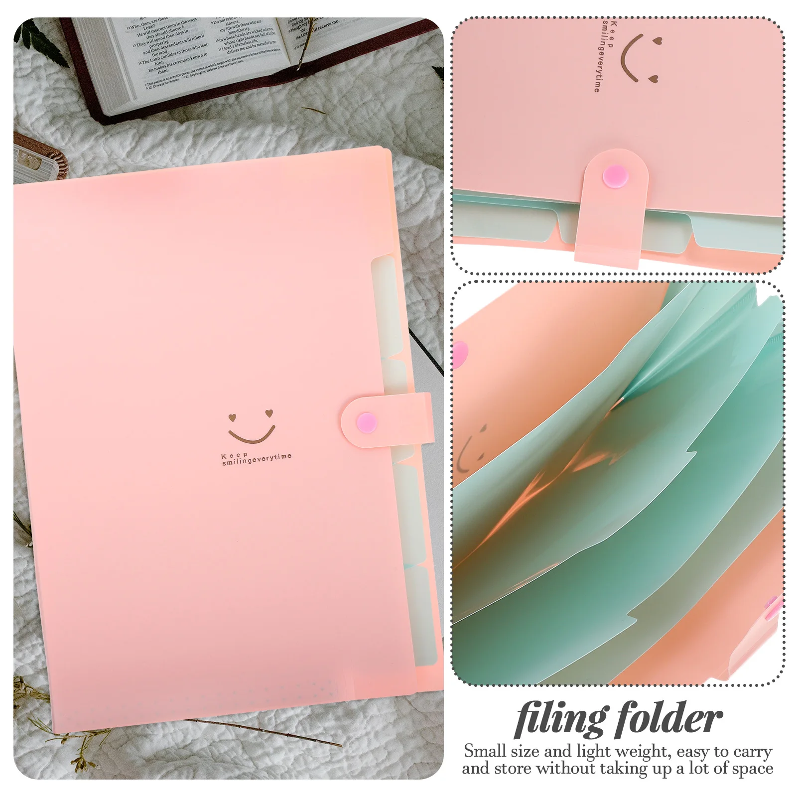 

2Pcs Premium Expanding File Folder Accordion Document Organizer Office School Storage Folder Decorative File Folders