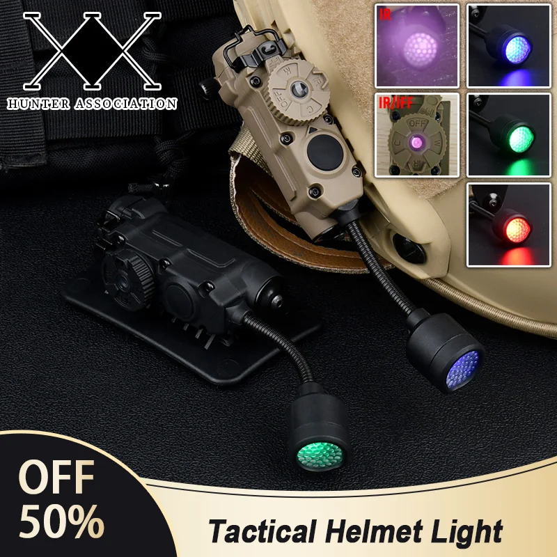 

Sidewinder Tactical Fast Helmet Red Green Blue IR White Light Multifunctional Lamp Strobe IFF For Outdooring Hunting Accessories