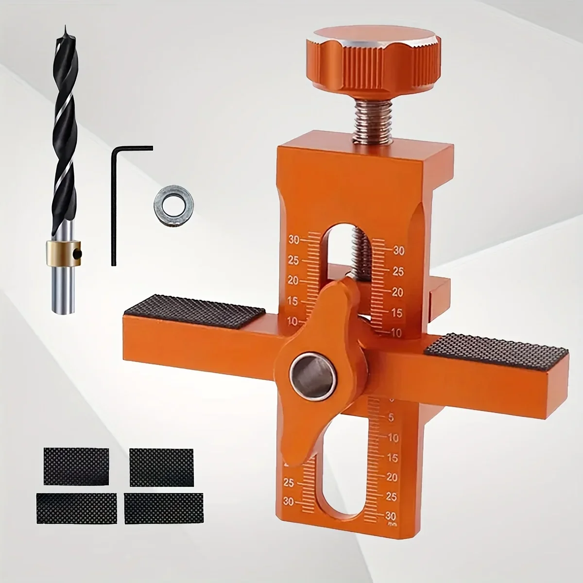 

2-in-1 Cabinet Door Mold, Durable and Precise with Adjustable Guide Pin, 3 Drill Bits & Precision Scales