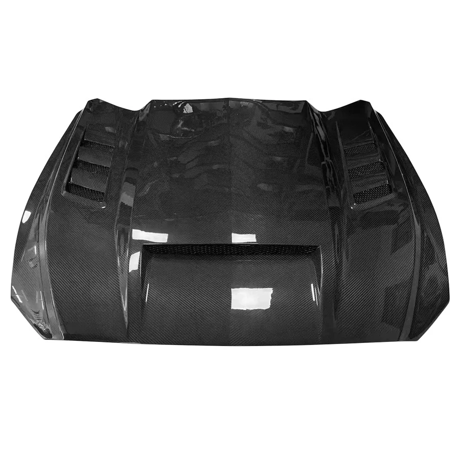 

New Modified Carbon Fiber Fibre Front Engine Bonnet Hood Vents for Ford Mustang 2015 - 2017 2015-2023