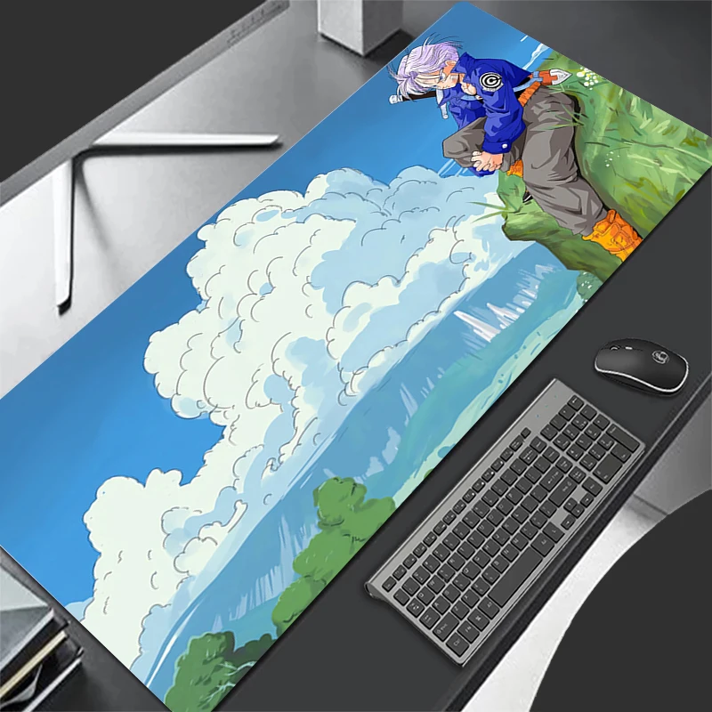 Gaming Mouse Pad Computer Cool Goku Desk Mat Anime Dragon Balls Table Keyboard Pad Laptop Rubber Non-slip Back Mousepad Cushion