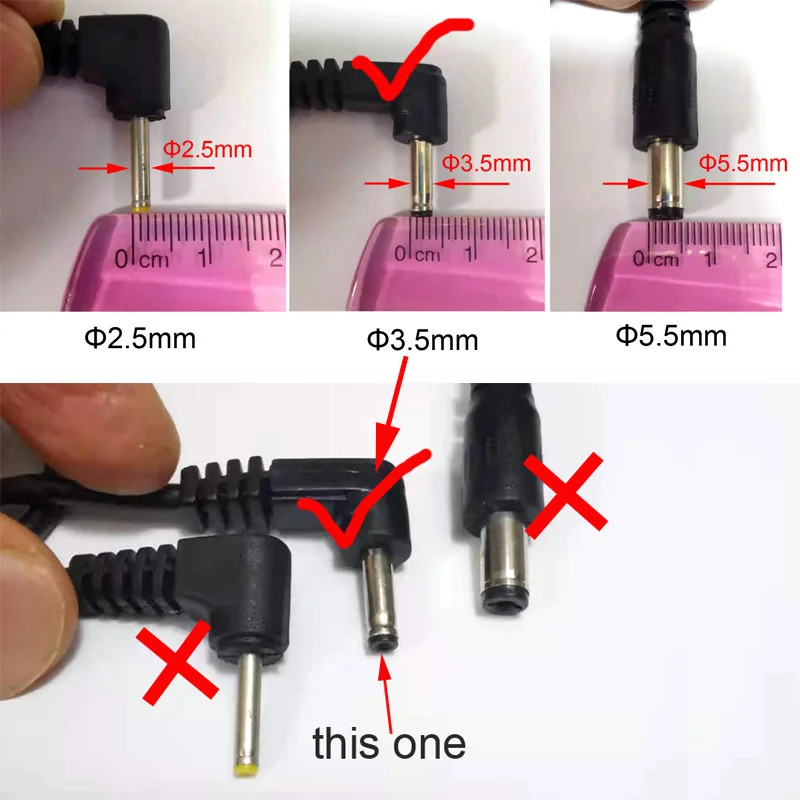 12V 1.5A Diameter Φ3.5mm Port Car Charger For Car Radar Detector DVR Camera GPS, Cable Length 1.2m (3.9ft)