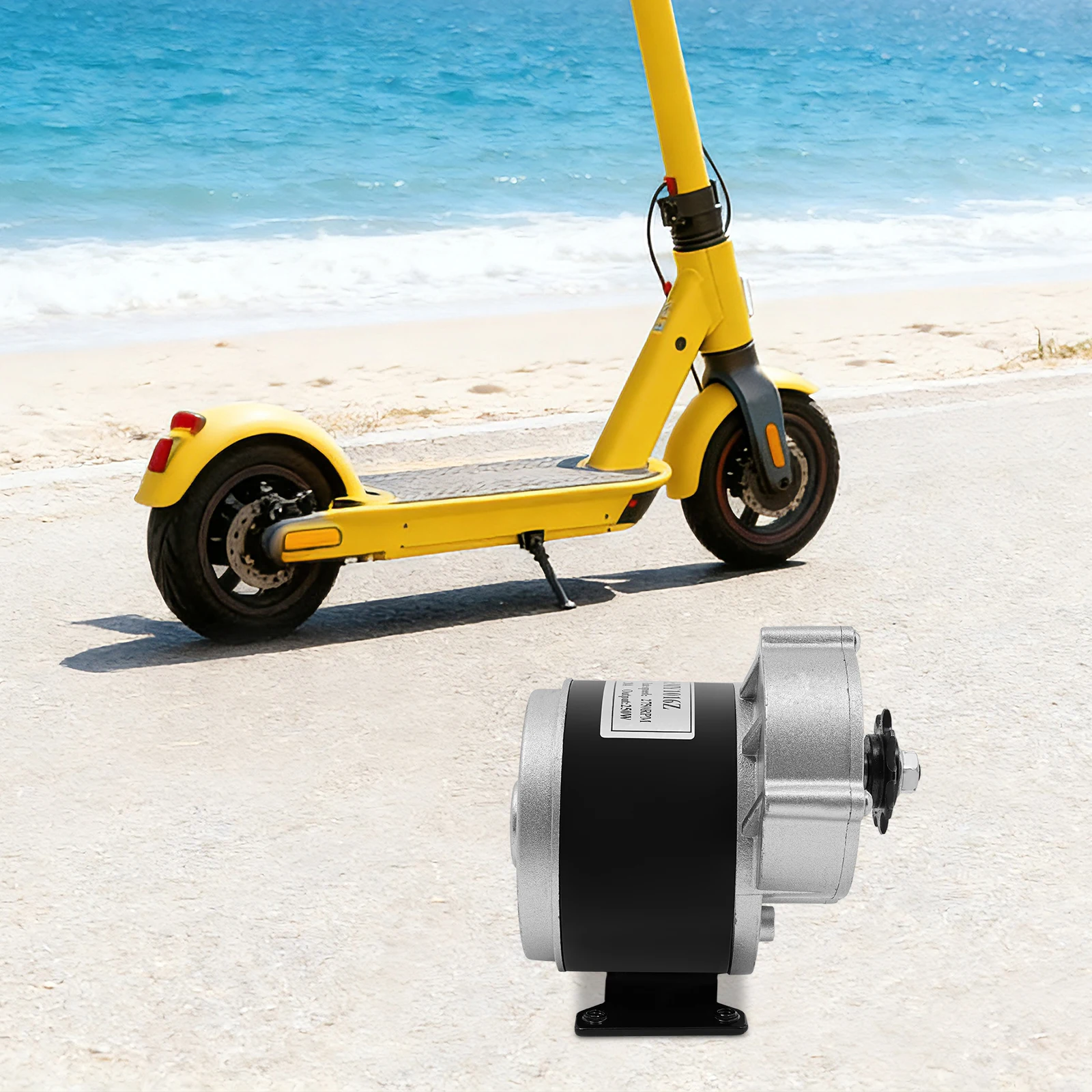 12V 250W Getriebemotor, 100kg Traglast Bürstenmotor DC Elektromotor für E-Bike, Scooter, Pocket Bike, Umbau von Elektrofahrzeugen – Detail 2