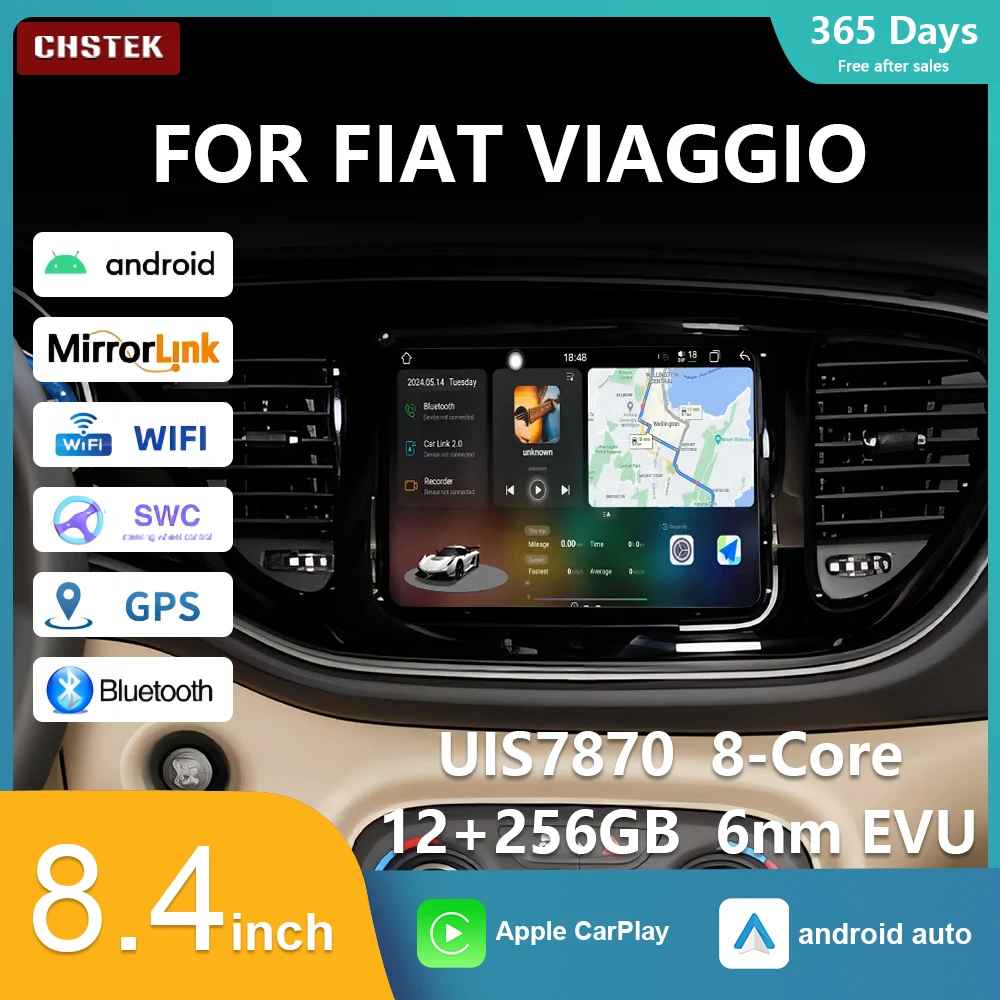 

Автомобильный радиоприемник CHSTEK UIS7870, GPS, 12 + 256G, для Fiat Viaggio, Android 13, Carplay, навигация, авто стерео, Bluetooth, Wi-Fi, 4G, мультимедиа, RDS