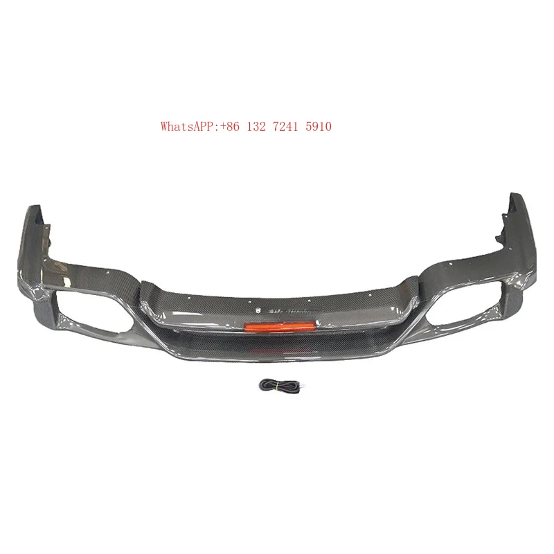 Top Secret Style Carbon Fiber Car Parts Rear Diffuser Lip