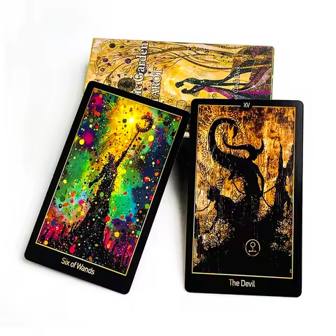 Newest Cosmic Garden Tarot Deck Tarot Cards Fortune Telling Game Card Divination Fate Party Oracle Board Game Family Party Game