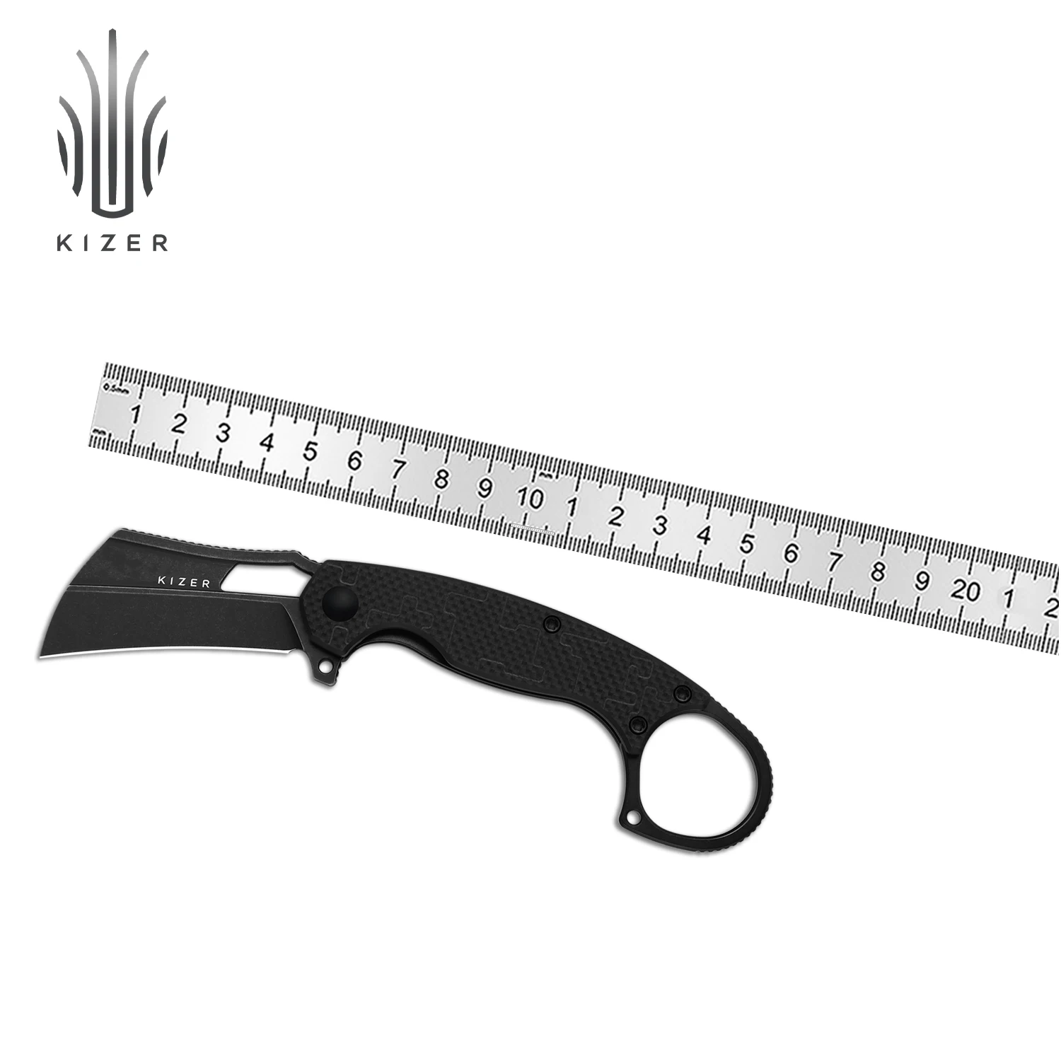 Kizer جيب سكين للفرد دودو V2702A1/V2702A2/V2702A3 نيترو-V شفرة مع Richlite/PC/G10 مقبض بقاء EDC السكاكين التكتيكية #3