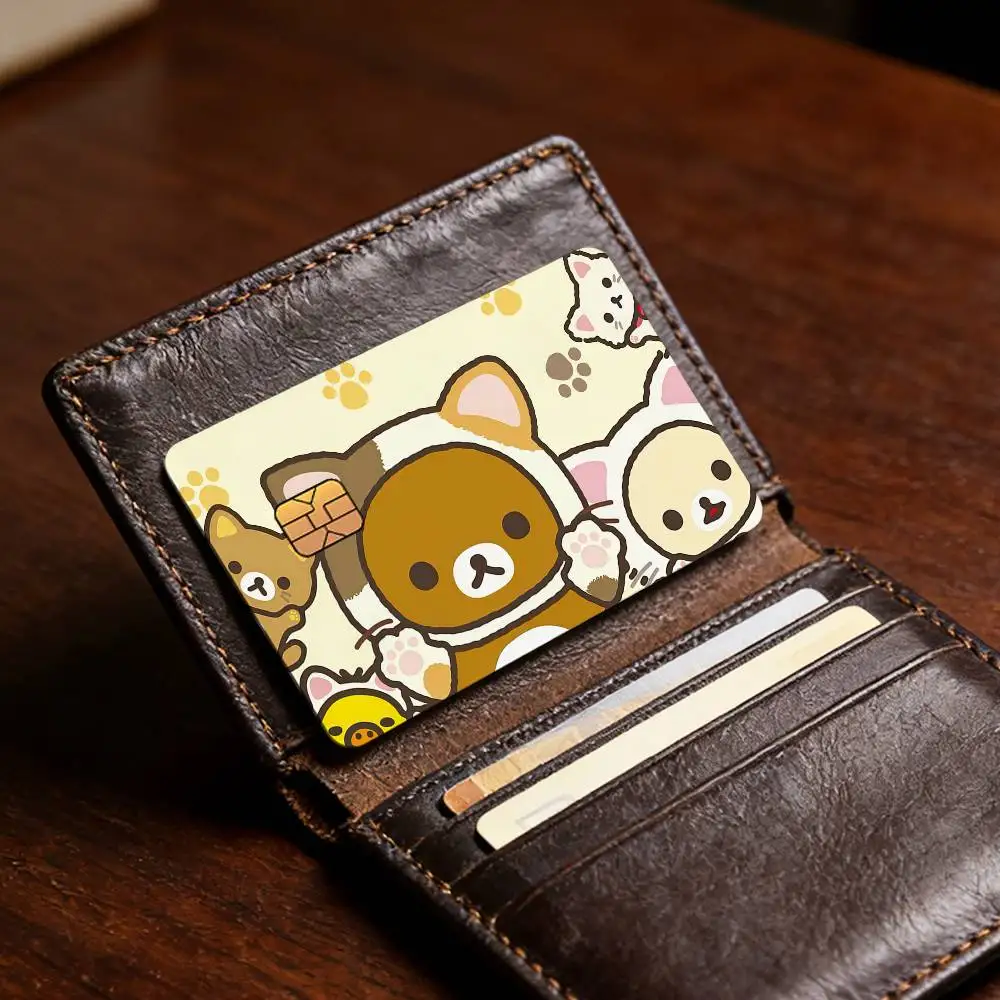 Niedlicher Cartoon R-Rilakkuma Bestseller Deko Exquisiter Kartenaufkleber für Debit- und Kreditkarten Skin-Cover Geschenk für Studenten – Detail 12