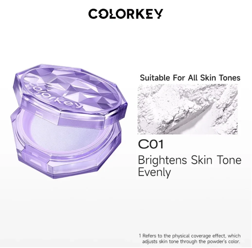 Colorkey Matte Long-lasting Losse Powder Matte Brighten Oil Control Lightweight Face Makeup 8g Cosmetics