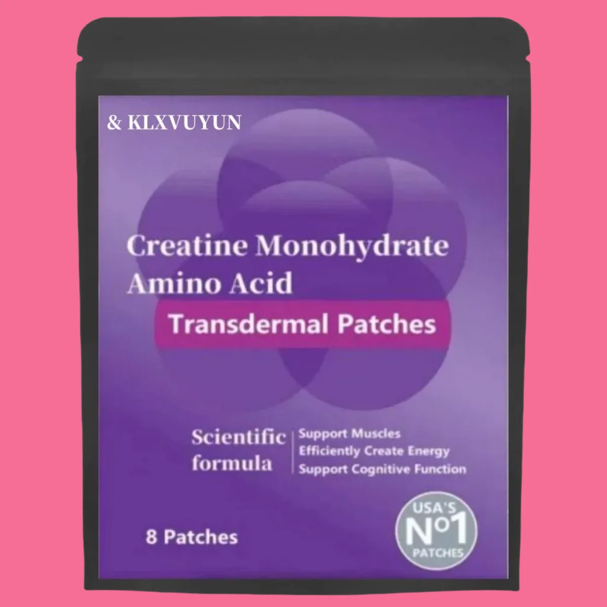 

Creatine Monohydrate, Amino Acid - Support Muscles, Cellular Energy And Cognitive Function - Transdermal Patches Made In The Usa