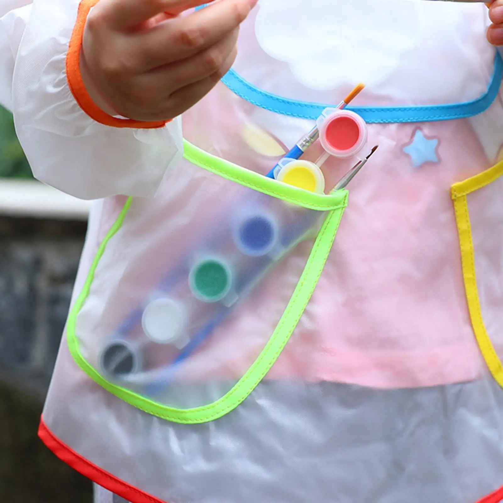 Smock Waterproof Painting Long Sleeve Apron for Children Toddler Smocks