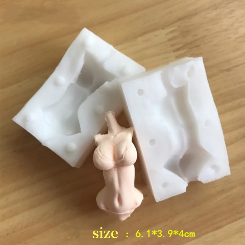 

Human silicone mold ultra light clay sugar flipping doll female body