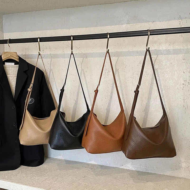 حقيبة كتف عصرية لعام 2025، محفظة كروس كاجوال للنساء، حقيبة عصرية من النهار إلى الليل، حقيبة حبال بسيطة، مقبض علوي مزخرف #4