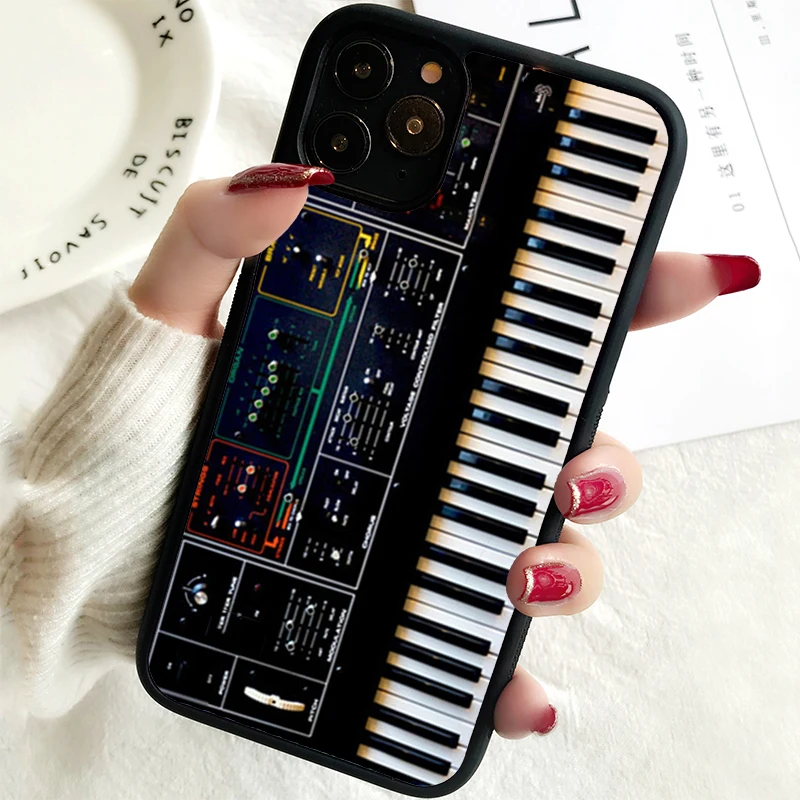 5 5S SE 2020 Phone Cover Case for iPhone 6 6S 7 8 PLUS X XS XR 11 12 13 MINI 14 PRO MAX Rubber Synth Synthesizer Moog Protective