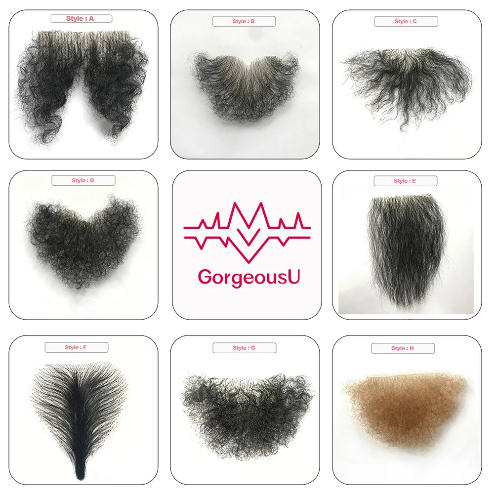 False Pubic Hair for Silicone Fake Vagina Pant Sticker Hair for Crossdress Accessories Private