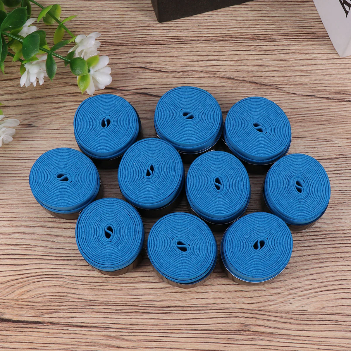 Cinta de agarre de raqueta de tenis blanca: absorbe la humedad cinta de mango de bádminton Anti sobregrip para raqueta de tenis bádminton Pickleball