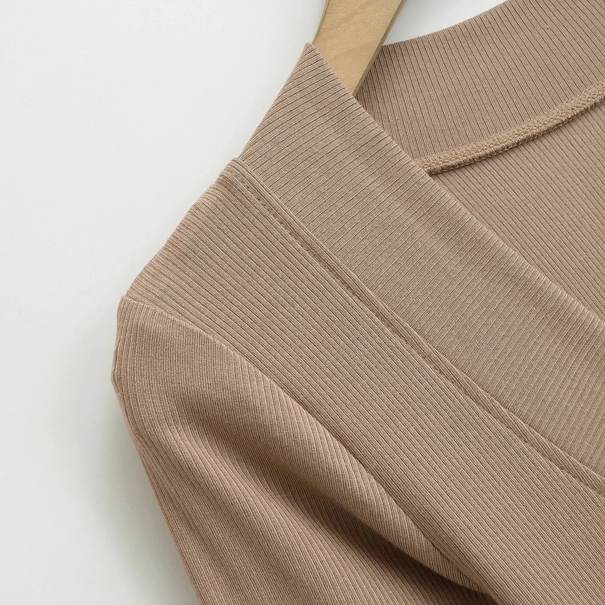 2025 Sexy V Collar Rib Knitted Rayon Cotton Long Mermaid Dress Women Full Sleeve Stretch Basic Bodycon Fishtail Robe Vestido