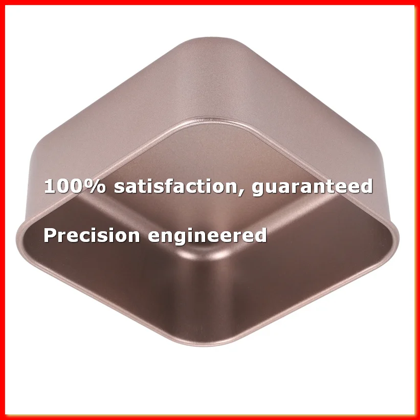 Gold Square Cake Mould Thickening Non-Stick Ancient Baking Tray Square Deep Baking Pans Barbecue Bread Ancient Cake Mold-A79M