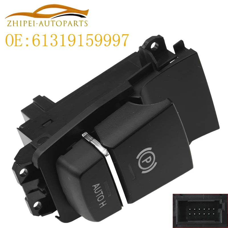 61319159997 elektronische Handbremse Fests tell brems schalter Knopf Auto für BMW 5 7x3 x4 x5 x6 Serie f02 f06 f10 f18 f25 f26 f15 f16