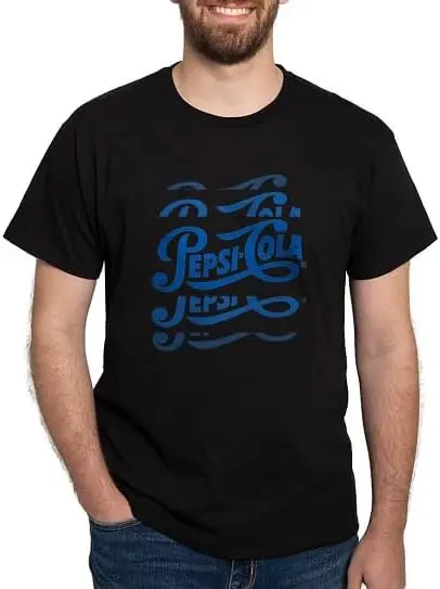 Pepsi Vintage Vibe Value Men's Cotton, Classic Graphic T Shirt 100% Cotton Trendy Y2K Short-Sleeve Tee – Soft, Quick-Drying, &