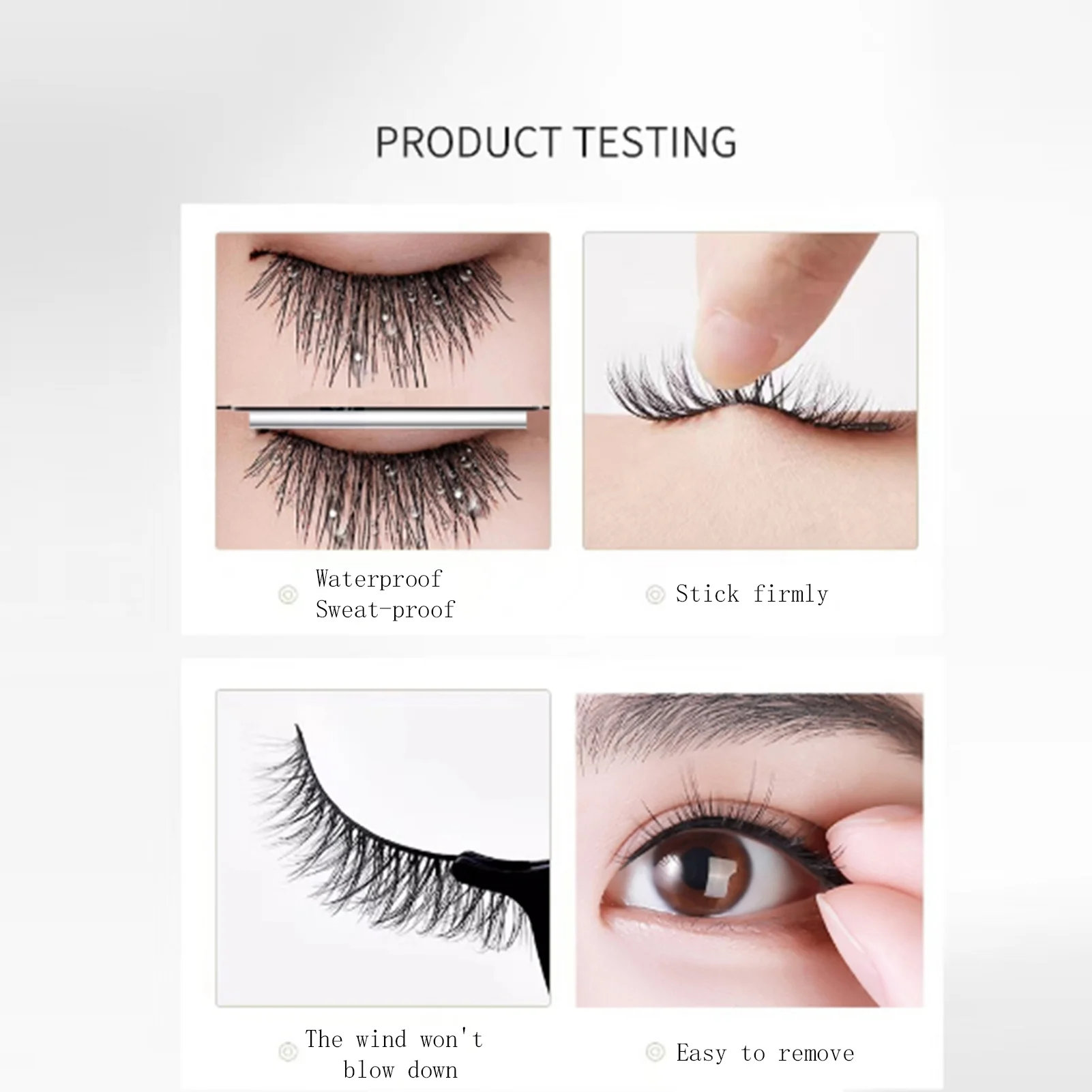 1 paio Curling Up Innesto Ciglia Riutilizzabili Autoadesive Ciglia Finte Striscia Completa Ciglia Senza Colla 3 Secondi Da Indossare Ciglia