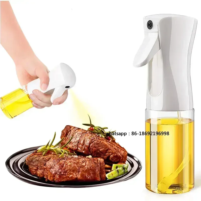 200/300/500ml Oil Spray Bottle BBQ Cooking Olive Sprayer Plastic Baking  Spray Empty Bottle Vinegar Bottle Or  brush