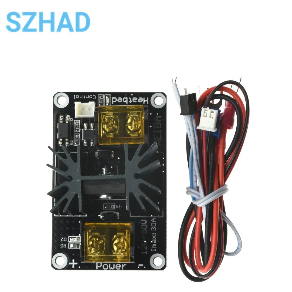 3D printer part Heat Bed Power Module Hot Bed Power Expansion Board High Current Load Module Mos Tube with Cables