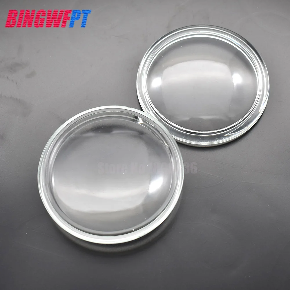2PCS Round Diameter 90mm Fog Lights Anti-fog Glass Tempered Glass For Nissan Murano Z51 Tiida Juke Patrol 3 Y62 Presage Rogue