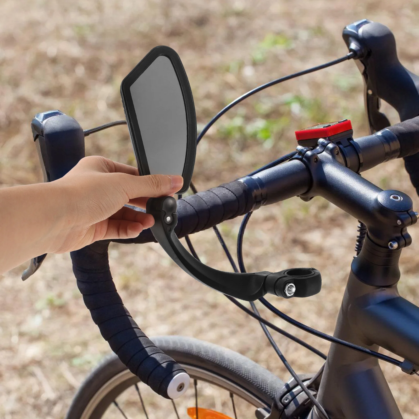 

Hd Rearview Bicycle Safety Adjustable Side For Mountain Electric Bike Tricycle Cycling Outdoor Travel Lightweight Universal Fit